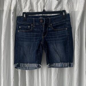 American Eagle Dark Wash Denim Shorts
